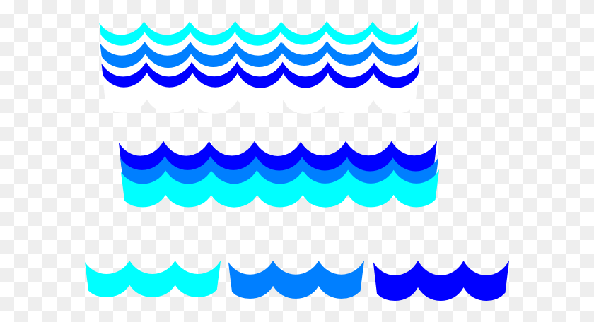 600x396 Wave Pattern Many Options Clip Art - H2o Clipart