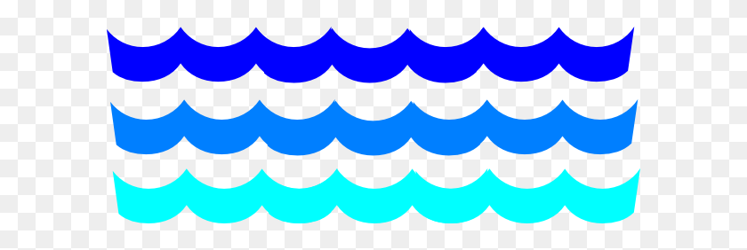 600x222 Waves Clip Art - Water Clipart
