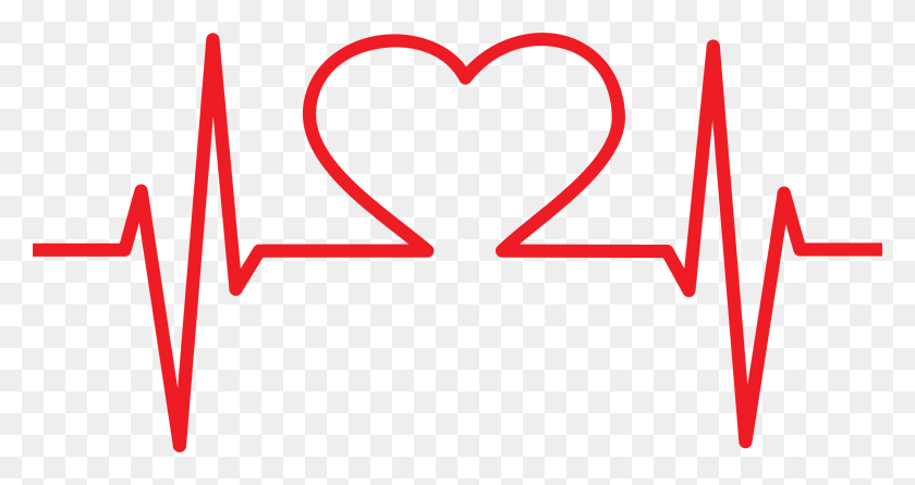 2324x1152 Ondas Clipart Heartbeat - Heartbeat Line Png