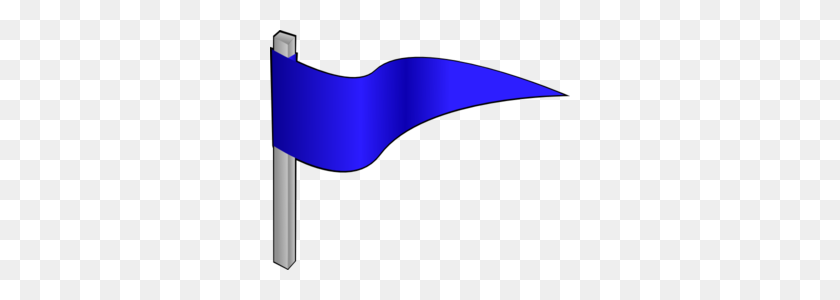 300x240 Waving Dark Blue Flag Clip Art - Waving Flag Clipart