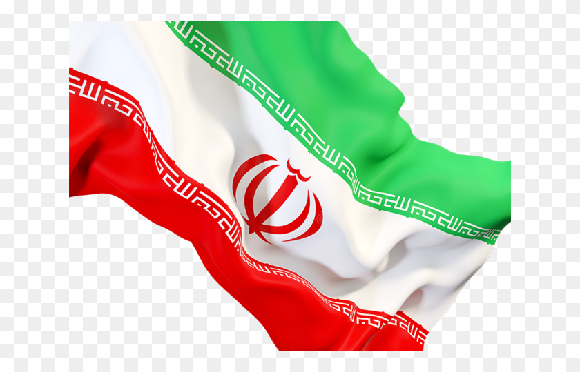 640x480 Развевающийся Флаг Крупным Планом Иллюстрация Флага Ирана - Флаг Ирана Png