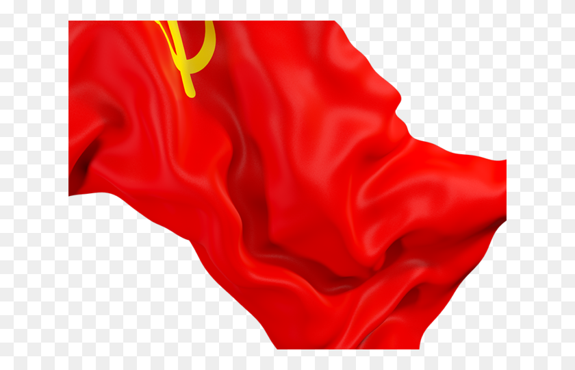 640x480 Waving Flag Closeup Illustration Of Flag Of Soviet Union - Soviet Flag PNG