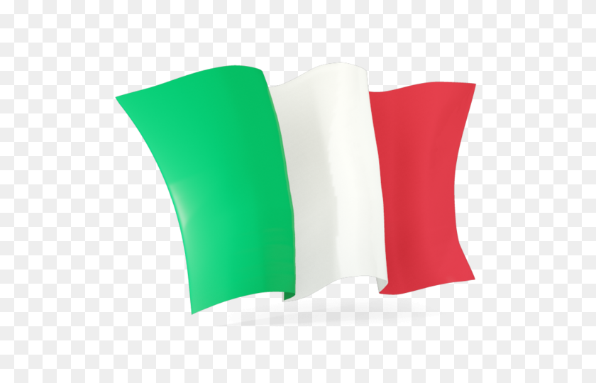 640x480 Ondeando La Bandera De La Ilustración De La Bandera De Italia - Bandera De Italia Png