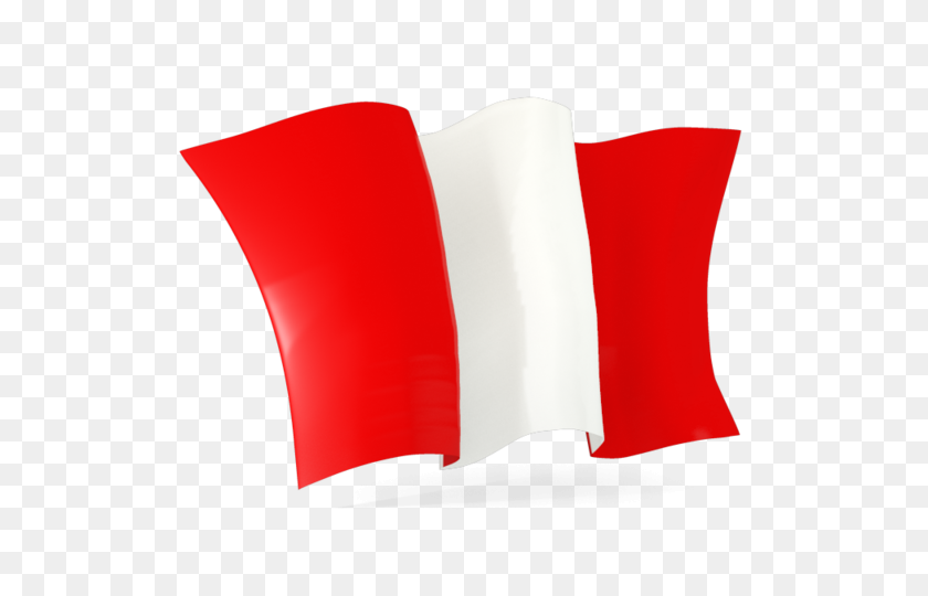 640x480 Ondeando La Bandera De La Ilustración De La Bandera De Perú - Bandera De Perú Png