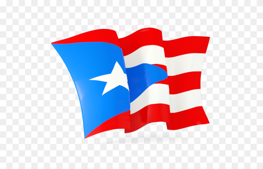 640x480 Waving Flag Illustration Of Flag Of Puerto Rico - Puerto Rican Flag PNG