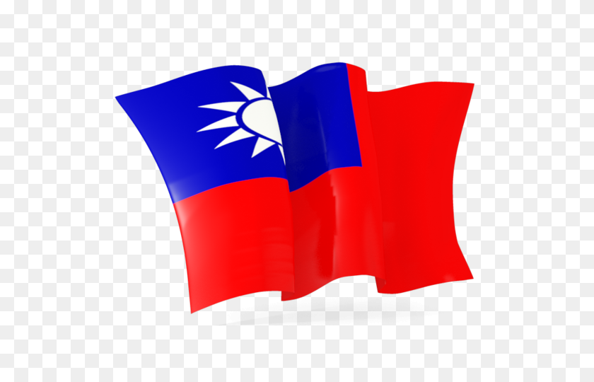 640x480 Ondeando La Bandera De La Ilustración De La Bandera De Taiwán - Taiwán Png