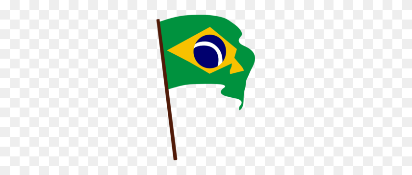 Waving Flag Of Brazil Clip Art - Waving Flag Clipart