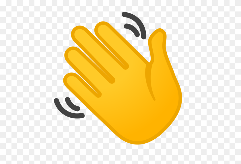 Hi Emoji Or Hand Wave Emoji Heart Emoji Black, Red, Pink - Wave Emoji ...