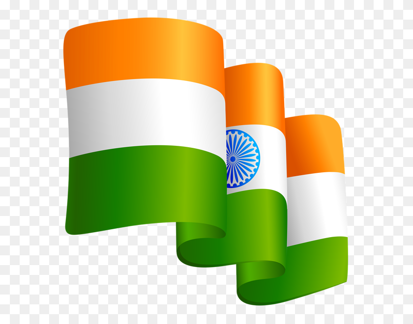 595x600 Waving India Flag Transparent Png Clip Art Gallery - Waving Flag Clipart