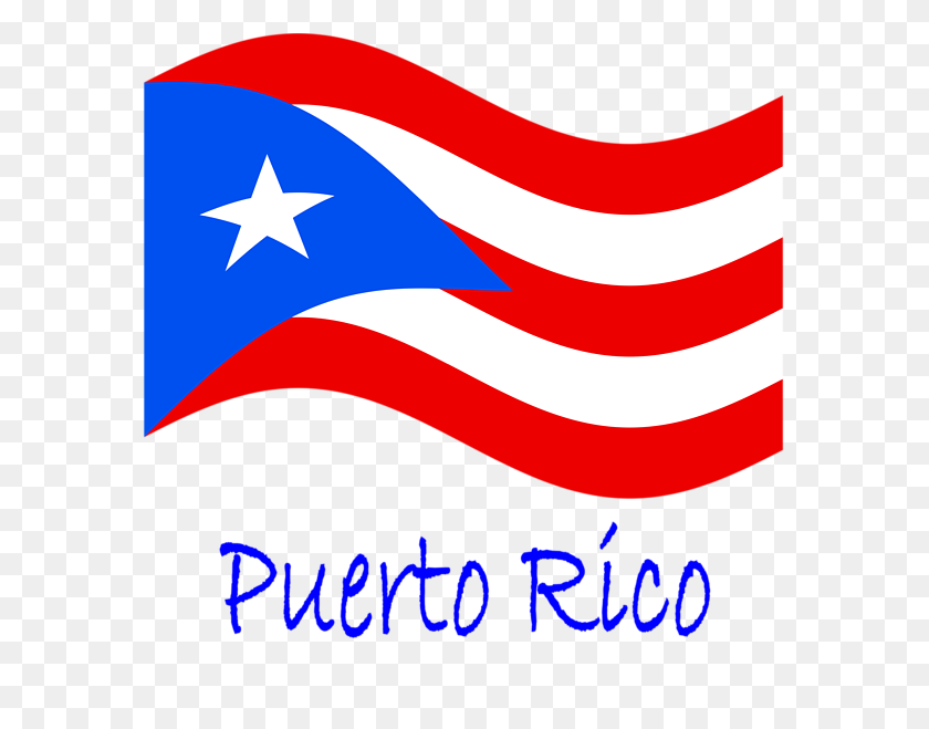 600x599 Ondeando La Bandera De Puerto Rico Y El Nombre De La Bolsa De Asas Para La Venta - Bandera De Puerto Rico Png
