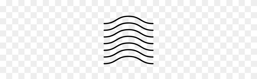 200x200 Wavy Line Icons Noun Project - Wavy Line PNG