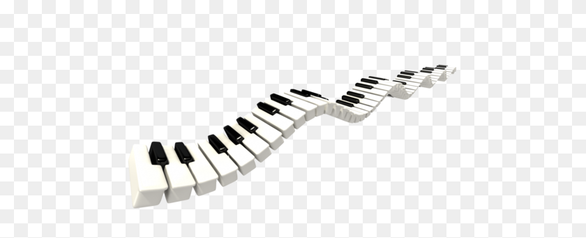 500x281 Wavy Piano Keys Clipart - Piano Keys Clipart