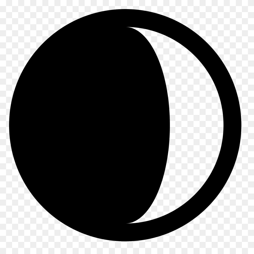 1600x1600 Waxing Crescent Icon - Crescent PNG