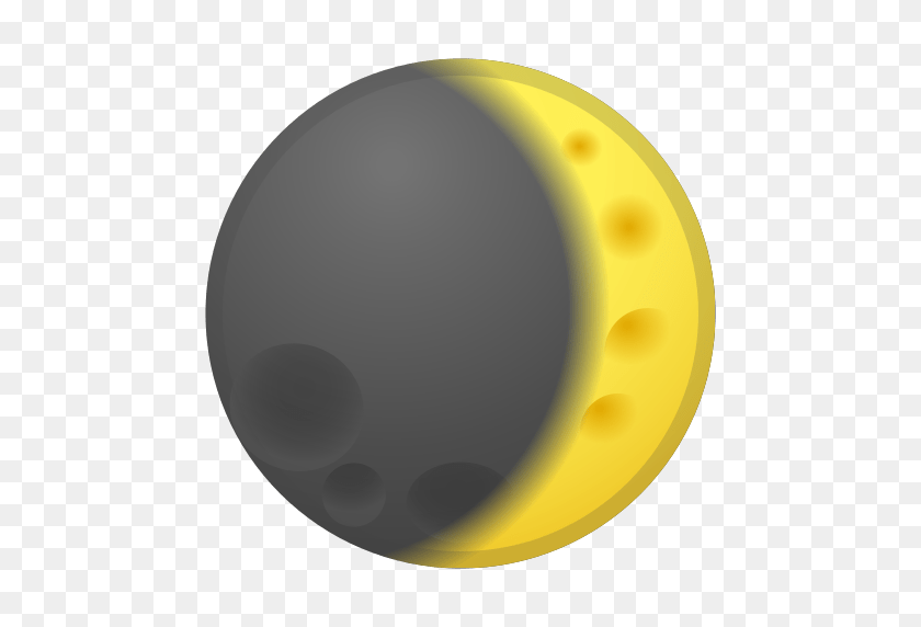 512x512 Creciente Luna Creciente Significado Del Emoji Con Imágenes De La A A La Z - Luna Emoji Png