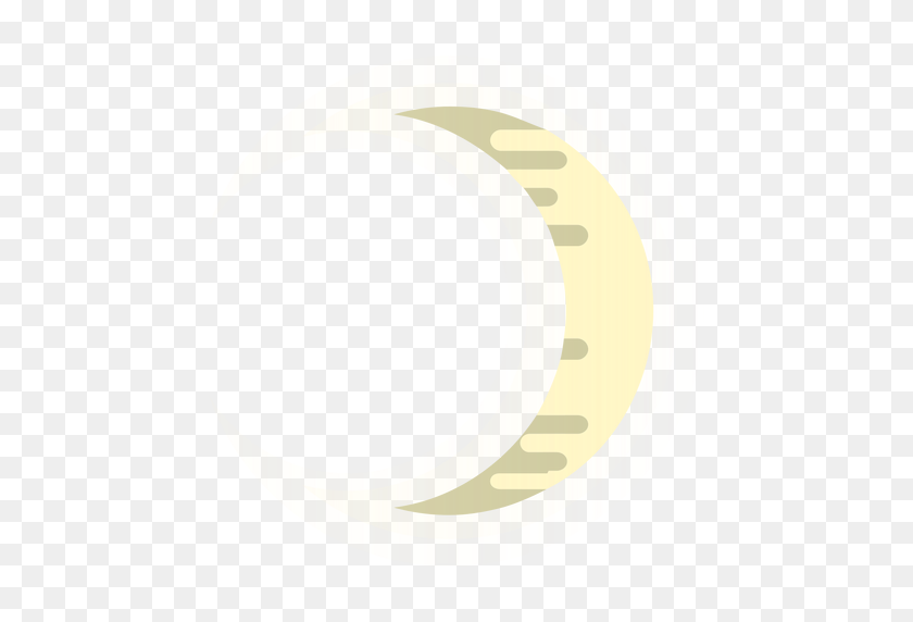 512x512 Waxing Crescent Moon Icon - Crescent PNG