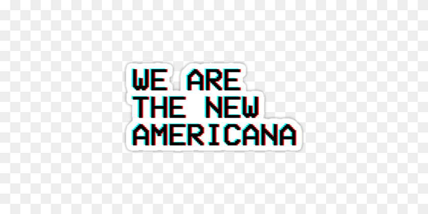 375x360 Наклейка We Are The New Americana Halsey Inverted - Хэлси Png