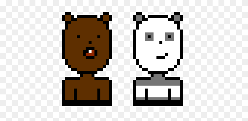 480x350 We Bare Bears Pixel Art Maker - We Bare Bears Png