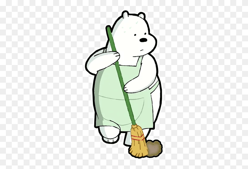 512x512 We Bare Stickers Set For Telegram - We Bare Bears PNG