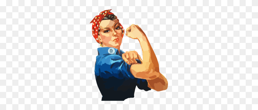 255x299 We Can Do It - Rosie The Riveter Clipart