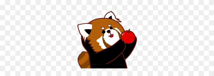 240x240 We Love Red Panda!! Line Stickers Line Store - Red Panda PNG