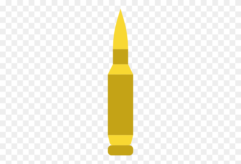 512x512 Weapons Munition Flat Icon - Ammo Clipart