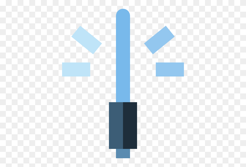 512x512 Weapons, Science Fiction, Miscellaneous, Lightsaber Icon - Blue Lightsaber PNG