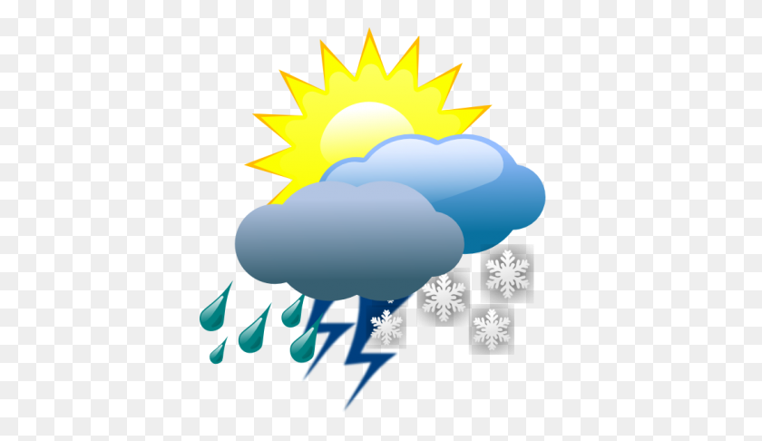 400x426 Weather Clip Art At Pictures - Weather Clipart