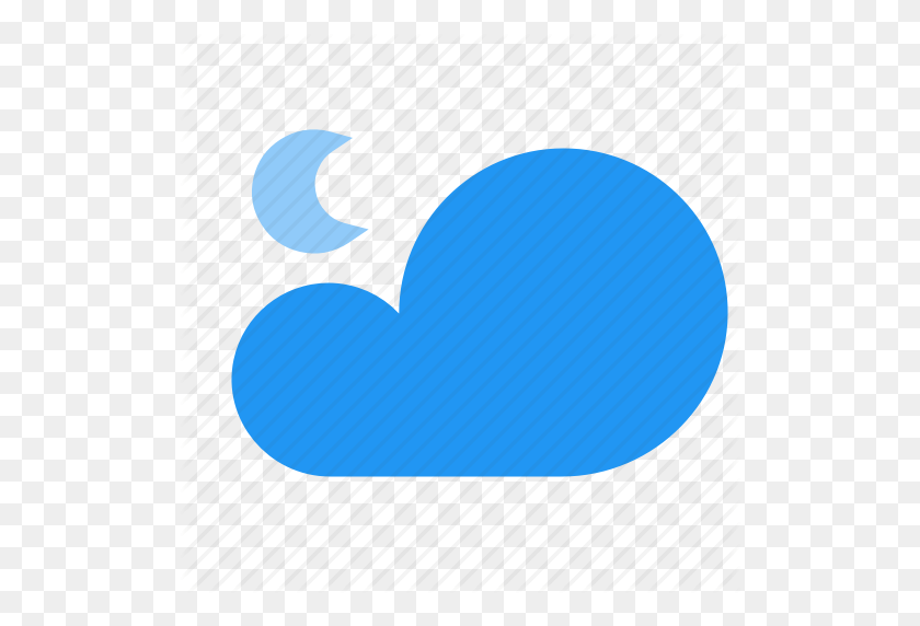 512x512 Weather Flat '- Cielo Nocturno Png
