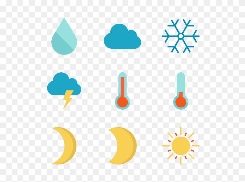 600x564 Weather Forecast Icon Packs - Weather Icon PNG