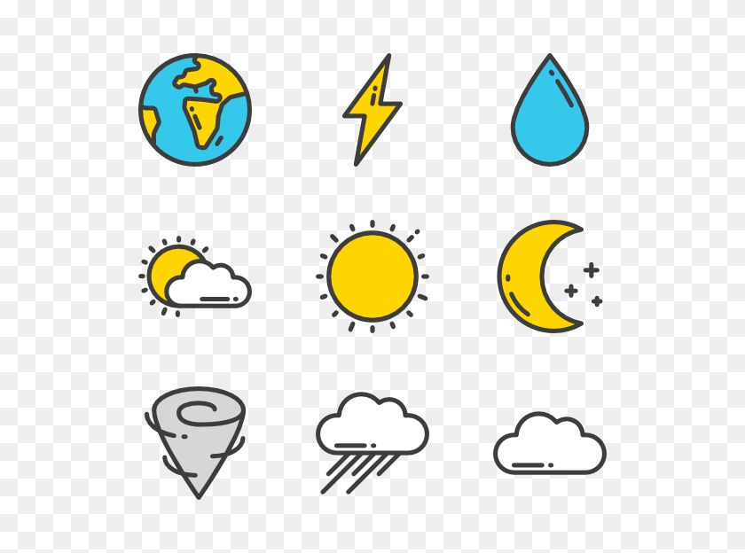 600x564 Weather Forecast Icon Packs - Weather PNG