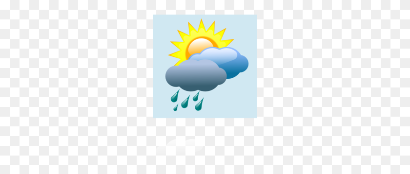 213x298 Pronóstico Del Tiempo Parcialmente Soleado Con Lluvia Clipart - Weather Report Clipart