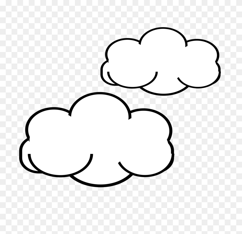 750x750 Weather Forecasting Rain Cloud Storm - Storm Clipart Black And White