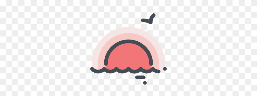 256x256 Weather Icon Pack - Sunset PNG