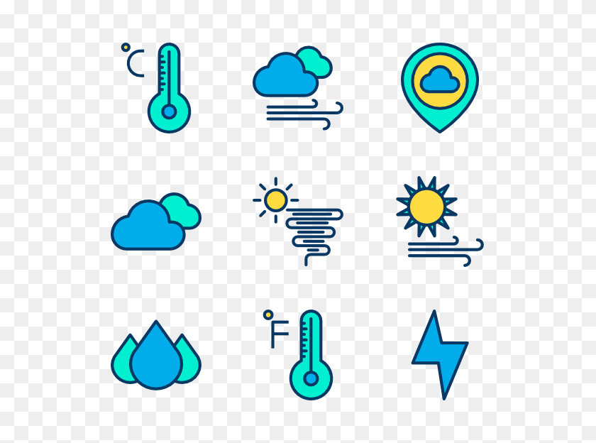 600x564 Weather Icon Packs - Weather PNG