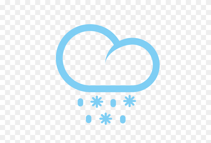512x512 Weather Icon Rain, Linear, Flat Icon With Png And Vector Format - Sleet Clipart