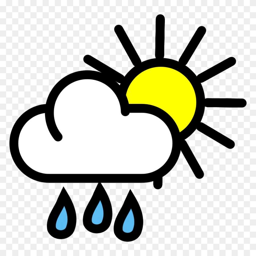 800x800 Weather Image Clip Art - Weather Forecast Clipart