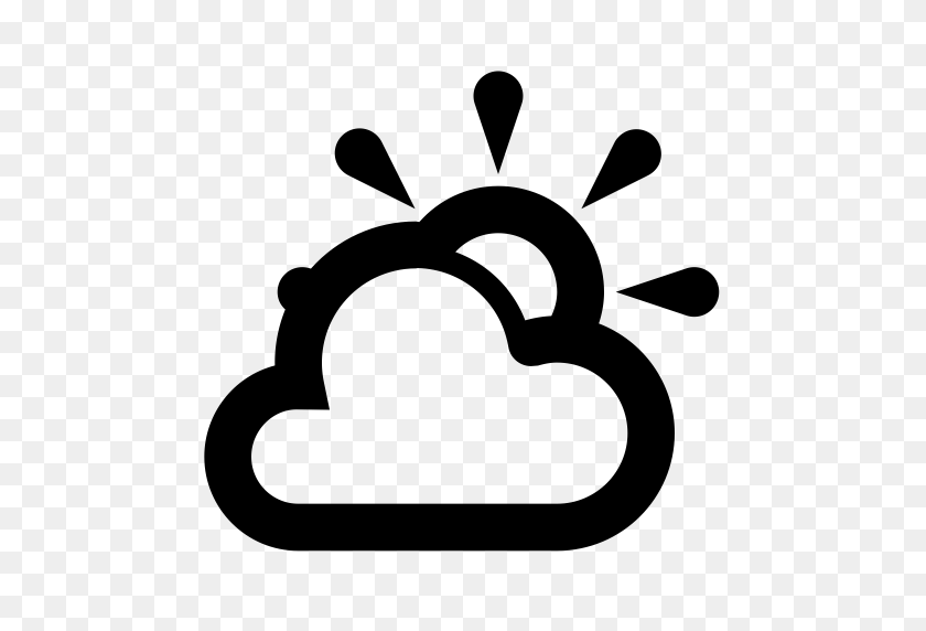 512x512 Weather Partly Sunny, Sunny Icon With Png And Vector Format - Weather PNG