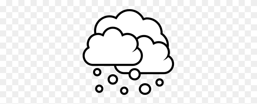299x282 Weather Showers Scattered - Shower Clipart Black And White