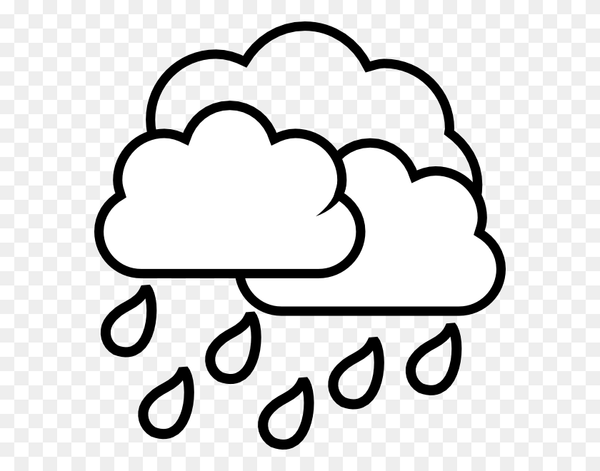 576x600 Weather Storm Rain Clip Art - Thunderstorm Clipart