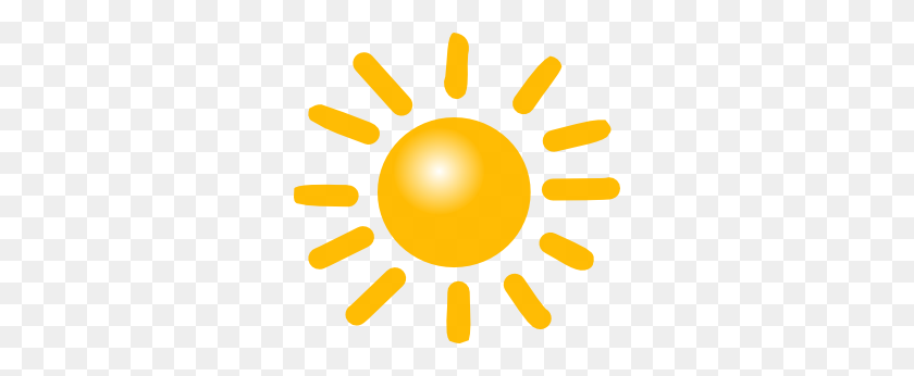 300x286 Weather Sunny Clip Art - Sun And Moon Clipart