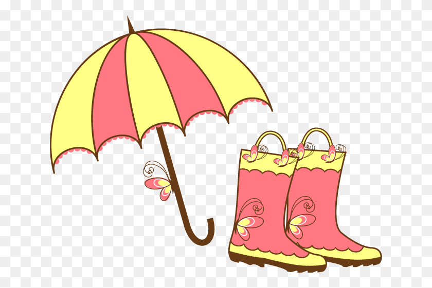 646x501 Web Design Development It's Spring! April - Umbrella And Rain Clipart