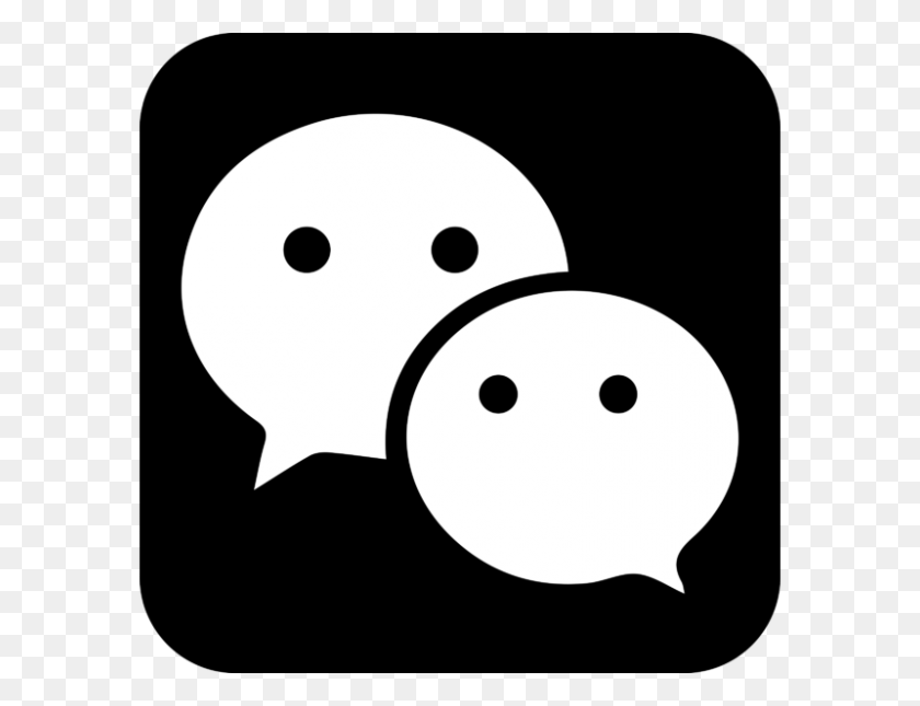 800x600 Wechat Черный Логотип Png С Прозрачным Вектором - Wechat Png