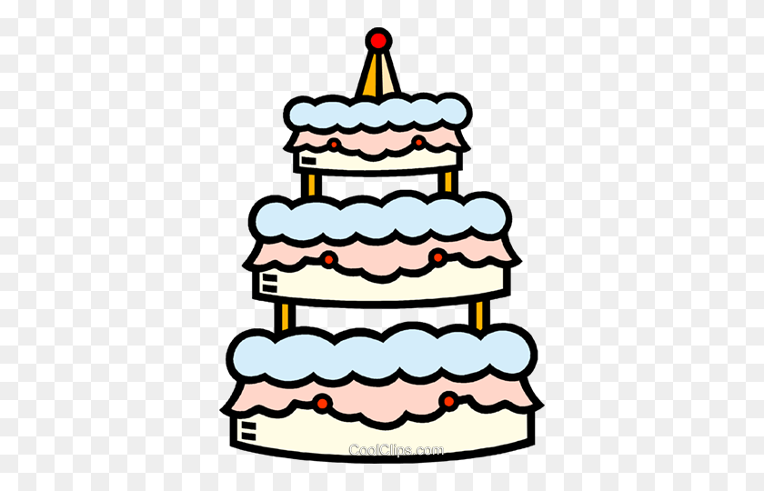 358x480 Wedding Cake, Cake Royalty Free Vector Clip Art Illustration - Wedding Cake Clipart
