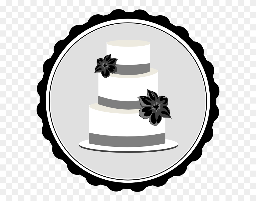 600x600 Wedding Cake Clip Art - Wedding Cake Clipart