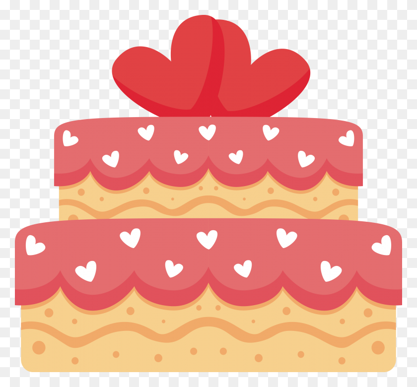 3353x3096 Свадебный Торт Клипарт Свадьба В Любви - Подставка Для Торта Клипарт