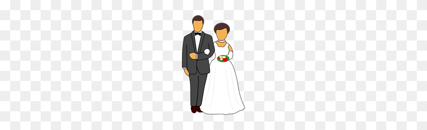 124x197 Wedding Couple Png Clip Arts For Web - Wedding Couple PNG