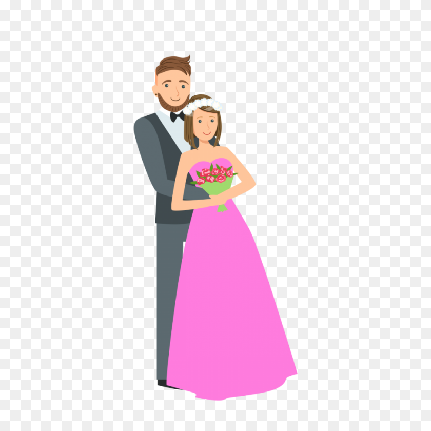 Wedding Couple Png Vector Image Transparent Background Download