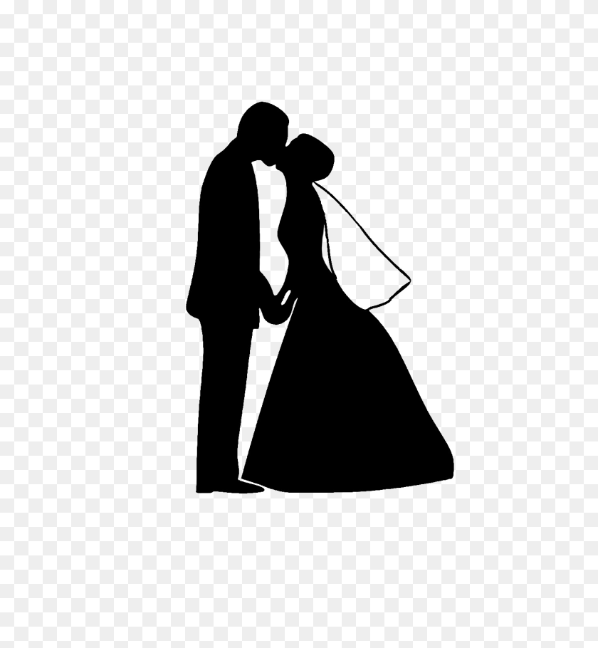 1375x1500 Wedding Couple Silhouette Png Image Png Arts - Wedding Couple PNG