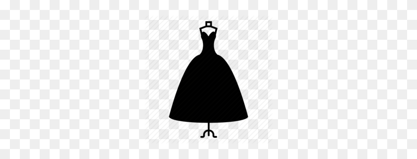 260x260 Wedding Dress On Hanger With No Background Clipart - Wedding Dress Clipart Free