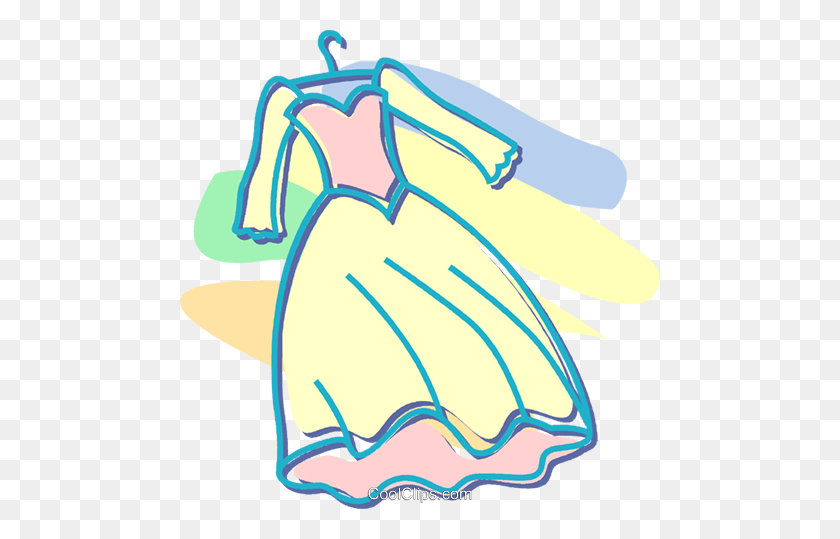480x479 Wedding Dress Royalty Free Vector Clip Art Illustration - Wedding Dress Clipart Free